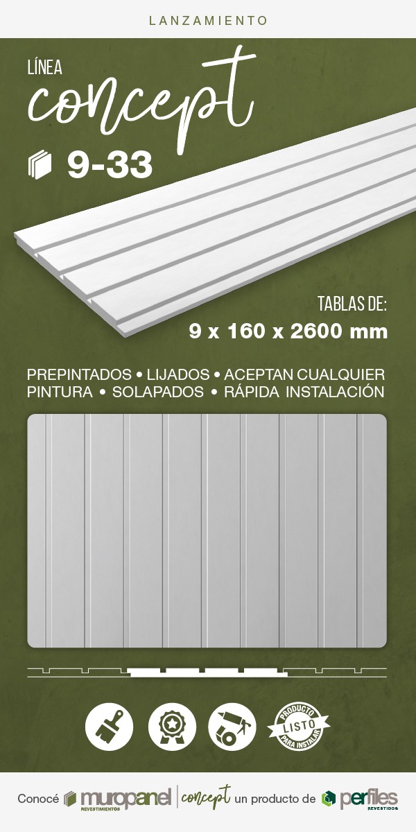 Imagen REVESTIMIENTO MDF PREPINTADO 9X160X2600/9-33