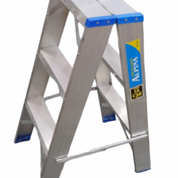 ESCALERA ALUM X3 ESCALONES DOBLE