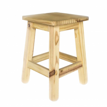 BANCO PINO PATA CUADRADA 0.60