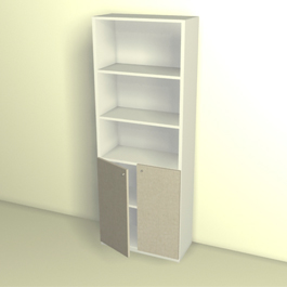 BIBLIOTECA CON 2 PUERTAS