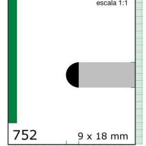 CLEAR TAPACANTO X TIRA 1/2X3/4 N752