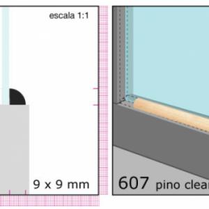 CLEAR CONTRAVIDRIO 1/2X1/2 N607