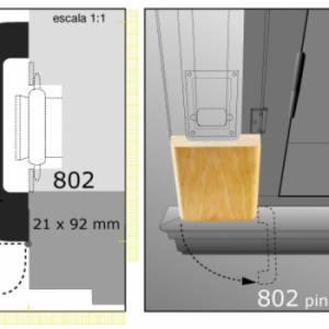CLEAR TAPACINTA 1"XTIRA X 4"N801