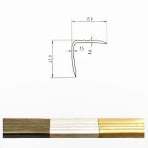 PERFIL P/PISO BRONCE ANGULO 2624