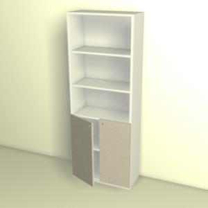 BIBLIOTECA CON 2 PUERTAS