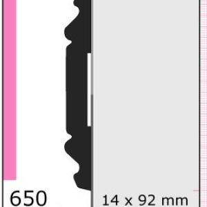 CLEAR GUARDA.3/4"TIRA 3/4X4 N650
