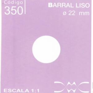 CLEAR BARRAL LISO X TIRA 1"X1" N350